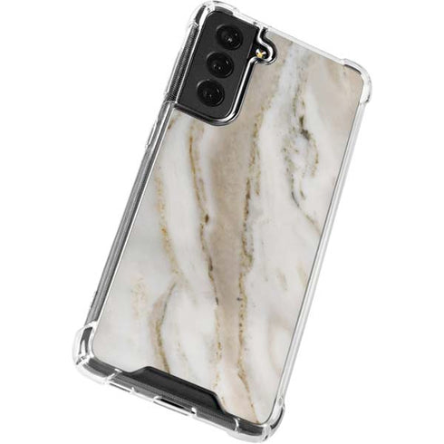 Vanilla Marble Galaxy S21 FE Clear Case