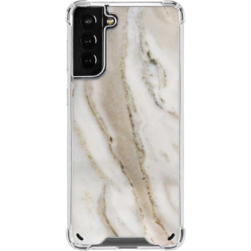 Vanilla Marble Galaxy S21 Plus 5G Clear Case