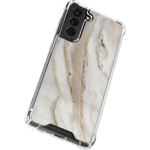 Vanilla Marble Galaxy S22 Clear Case