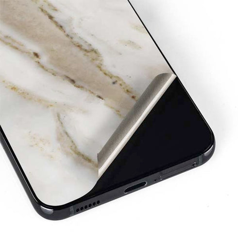 Vanilla Marble Galaxy S22 Skin