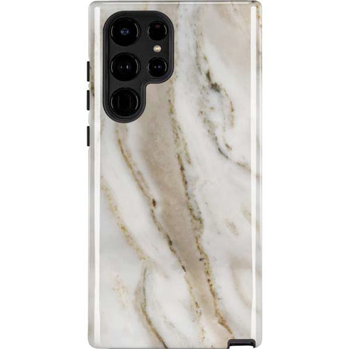 Vanilla Marble Galaxy S22 Ultra Pro Case