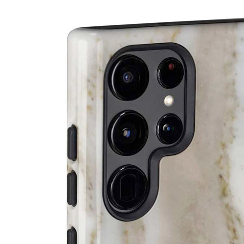 Vanilla Marble Galaxy S22 Ultra Pro Case
