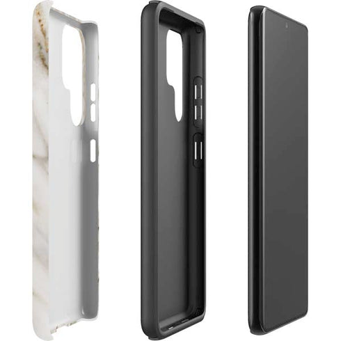 Vanilla Marble Galaxy S22 Ultra Pro Case