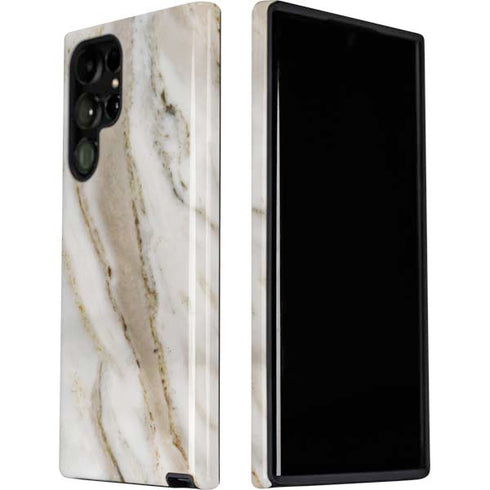Vanilla Marble Galaxy S22 Ultra Pro Case