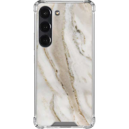 Vanilla Marble Galaxy S23 Clear Case