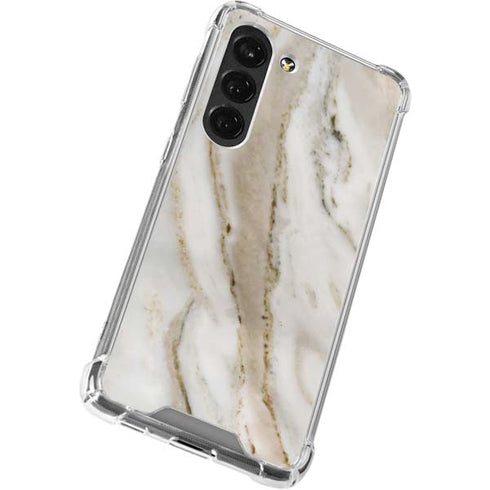 Vanilla Marble Galaxy S23 Clear Case