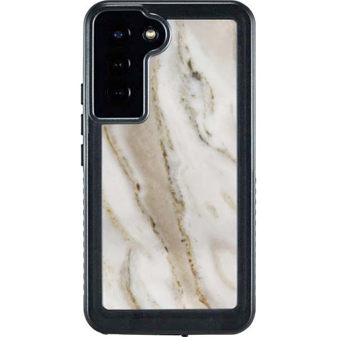 Vanilla Marble Galaxy S23 Plus Waterproof Case