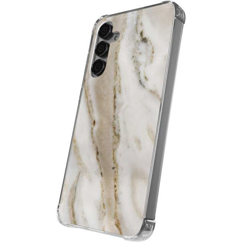 Vanilla Marble Galaxy S24 Plus Clear Case