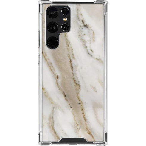 Vanilla Marble Galaxy S24 Ultra Clear Case