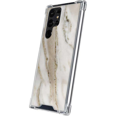 Vanilla Marble Galaxy S24 Ultra Clear Case