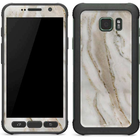 Vanilla Marble Galaxy S7 Active Skin