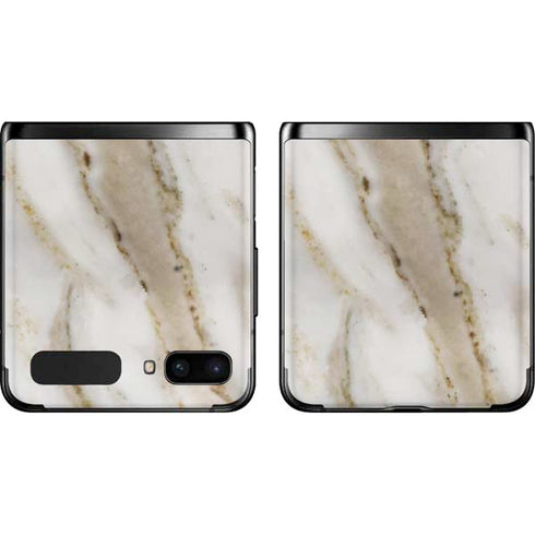 Vanilla Marble Galaxy Z Flip Skin
