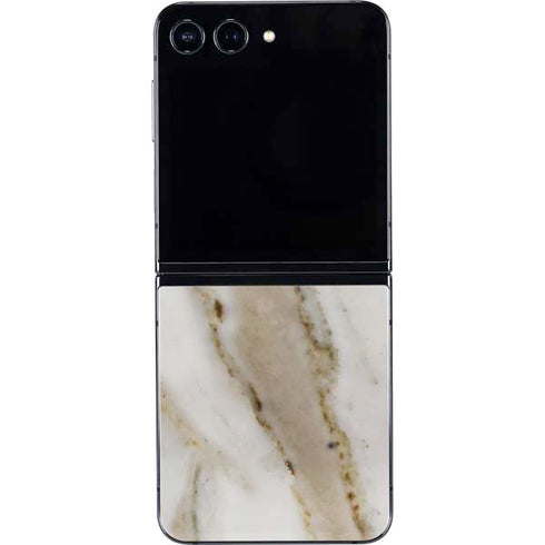 Vanilla Marble Galaxy Z Flip5 5G Skin