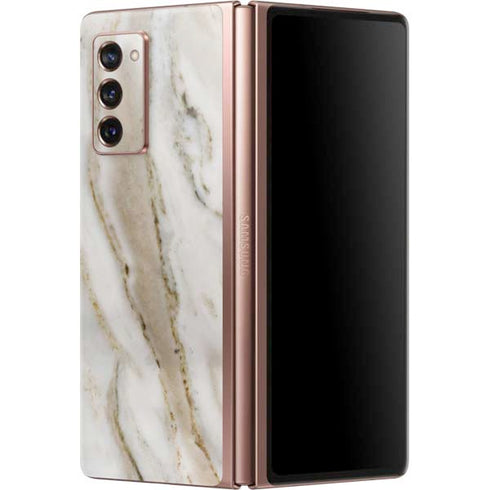 Vanilla Marble Galaxy Z Fold2 5G Skin