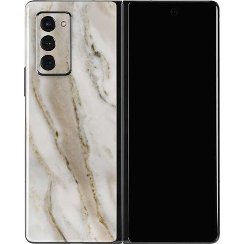 Vanilla Marble Galaxy Z Fold2 5G Skin