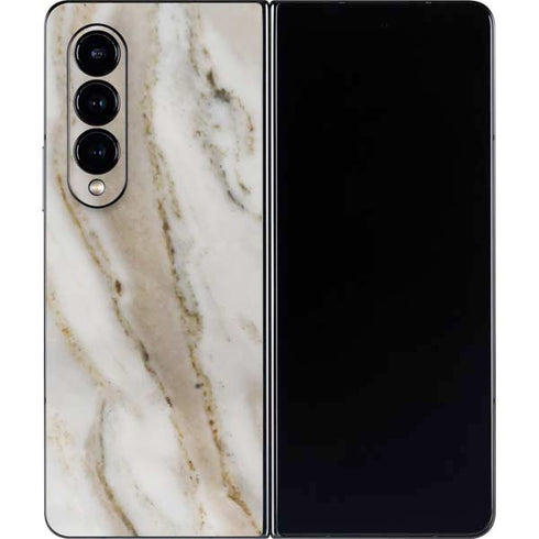 Vanilla Marble Galaxy Z Fold4 5G Skin