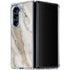 Vanilla Marble Galaxy Z Fold5 5G Clear Case