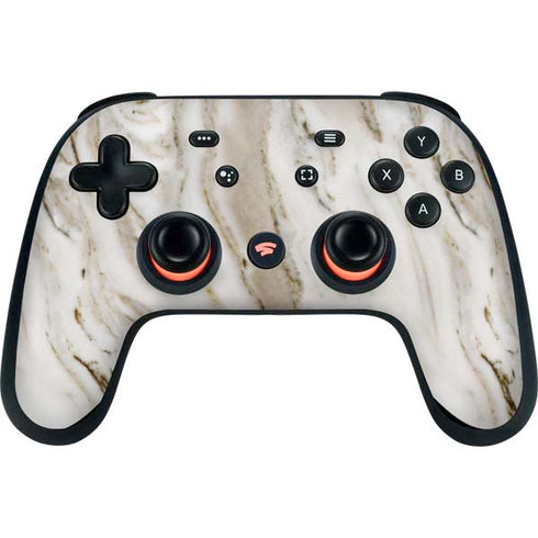 Vanilla Marble Google Stadia Controller Skin