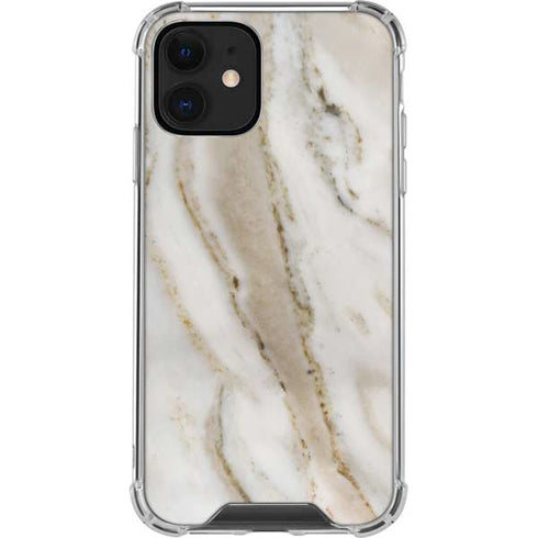 Vanilla Marble iPhone 12 Clear Case