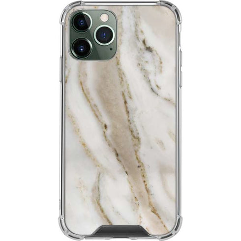 Vanilla Marble iPhone 12 Pro Clear Case