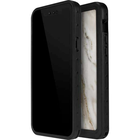 Vanilla Marble iPhone 12 Pro Waterproof Case