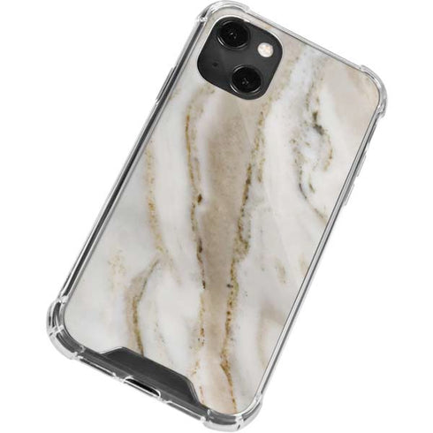 Vanilla Marble iPhone 13 Mini Clear Case