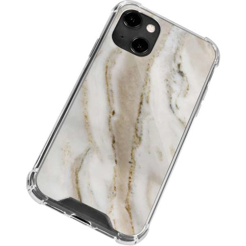 Vanilla Marble iPhone 14 Clear Case