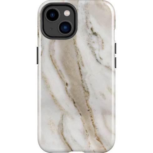 Vanilla Marble iPhone 14 Plus Impact Case
