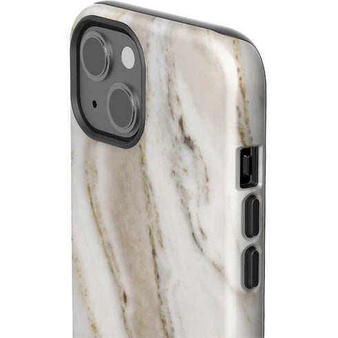 Vanilla Marble iPhone 14 Plus Impact Case