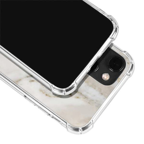 Vanilla Marble iPhone 14 Plus Clear Case