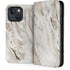 Vanilla Marble iPhone 14 Plus Folio Case