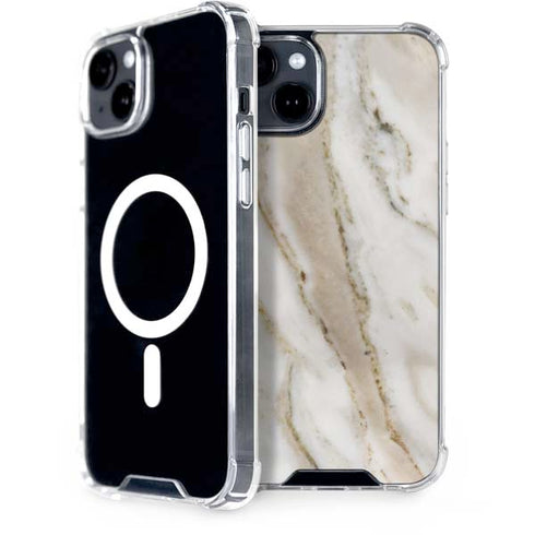 Vanilla Marble iPhone 15 Plus MagSafe Case