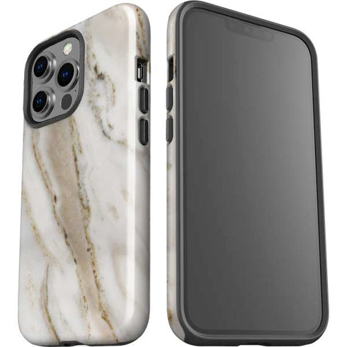 Vanilla Marble iPhone 15 Pro Impact Case
