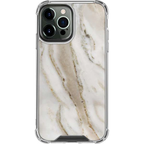 Vanilla Marble iPhone 14 Pro Max Clear Case