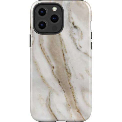 Vanilla Marble iPhone 15 Pro Max Impact Case