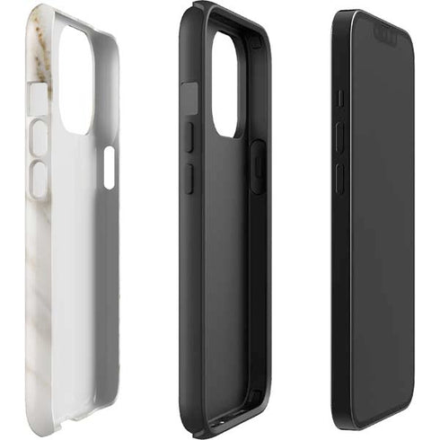 Vanilla Marble iPhone 14 Pro Max Impact Case