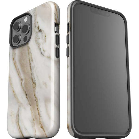 Vanilla Marble iPhone 15 Pro Max Impact Case