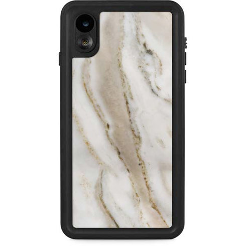 Vanilla Marble iPhone XR Waterproof Case