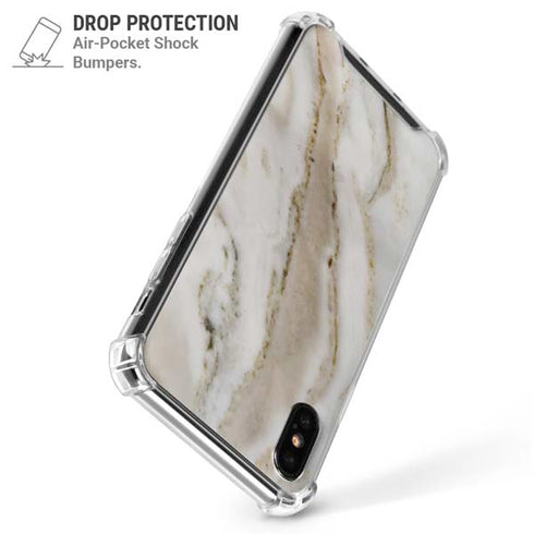 Vanilla Marble iPhone XS Max Clear Case