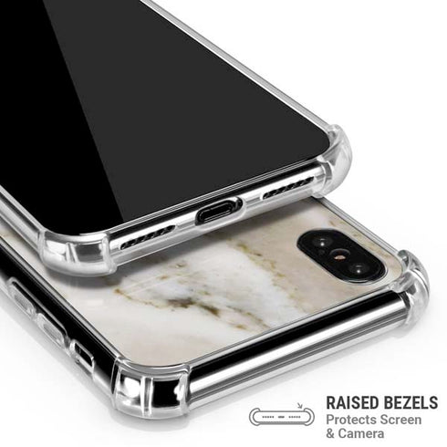 Vanilla Marble iPhone XS Max Clear Case
