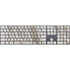 Vanilla Marble Magic Keyboard with Numeric Keypad Skin