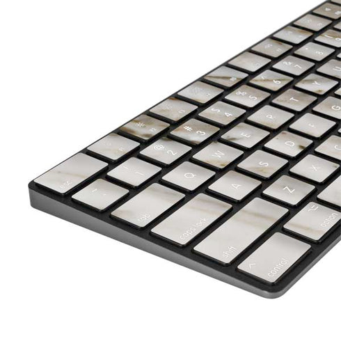 Vanilla Marble Magic Keyboard with Numeric Keypad Skin