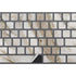 Vanilla Marble Magic Keyboard with Numeric Keypad Skin