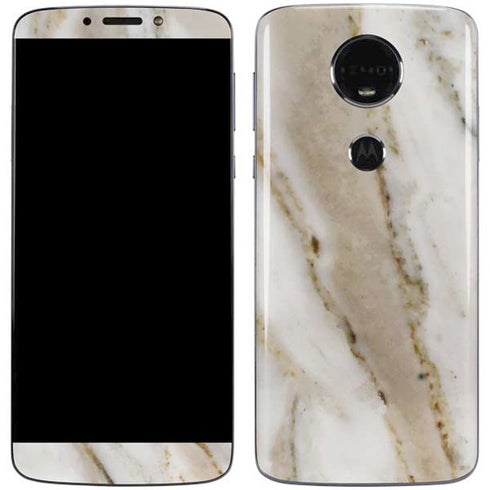 Vanilla Marble Moto E5 Plus Skin