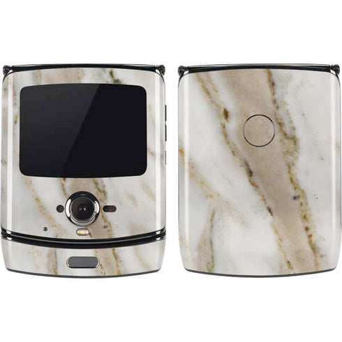 Vanilla Marble Motorola RAZR Skin