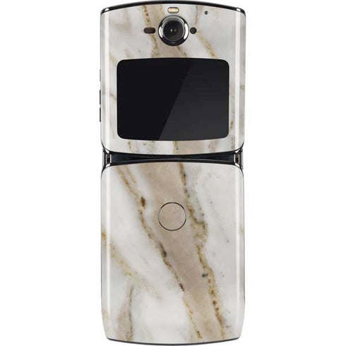 Vanilla Marble Motorola RAZR Skin