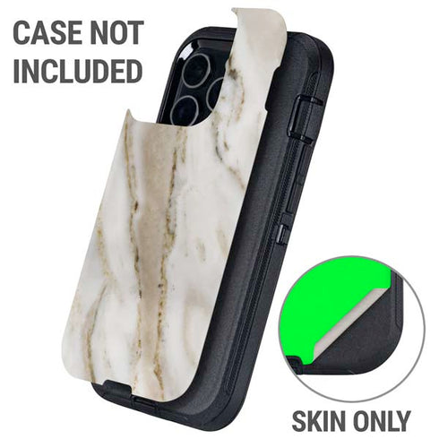 Vanilla Marble Otterbox Defender iPhone Skin