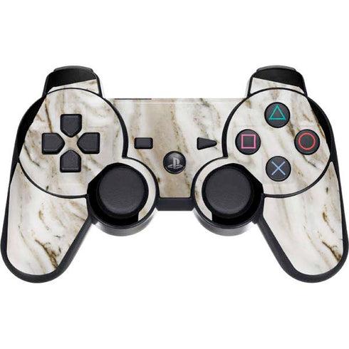 Vanilla Marble PS3 Dual Shock wireless controller Skin