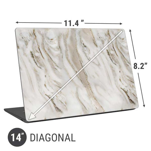 Vanilla Marble Universal Laptop 14in (11.4 x 8.2in) Skin