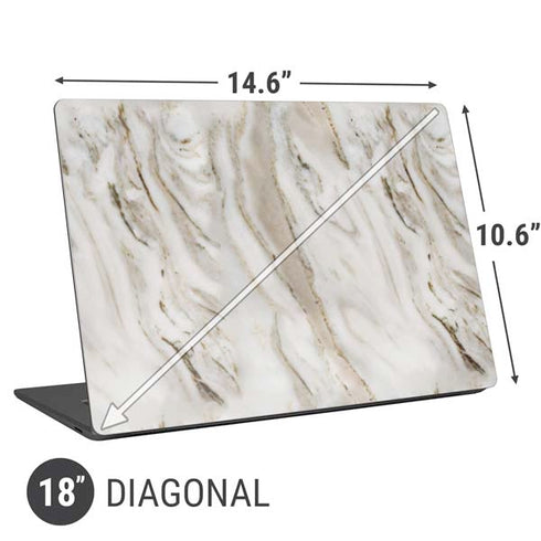 Vanilla Marble Universal Laptop 18in (14.6 x 10.6in) Skin